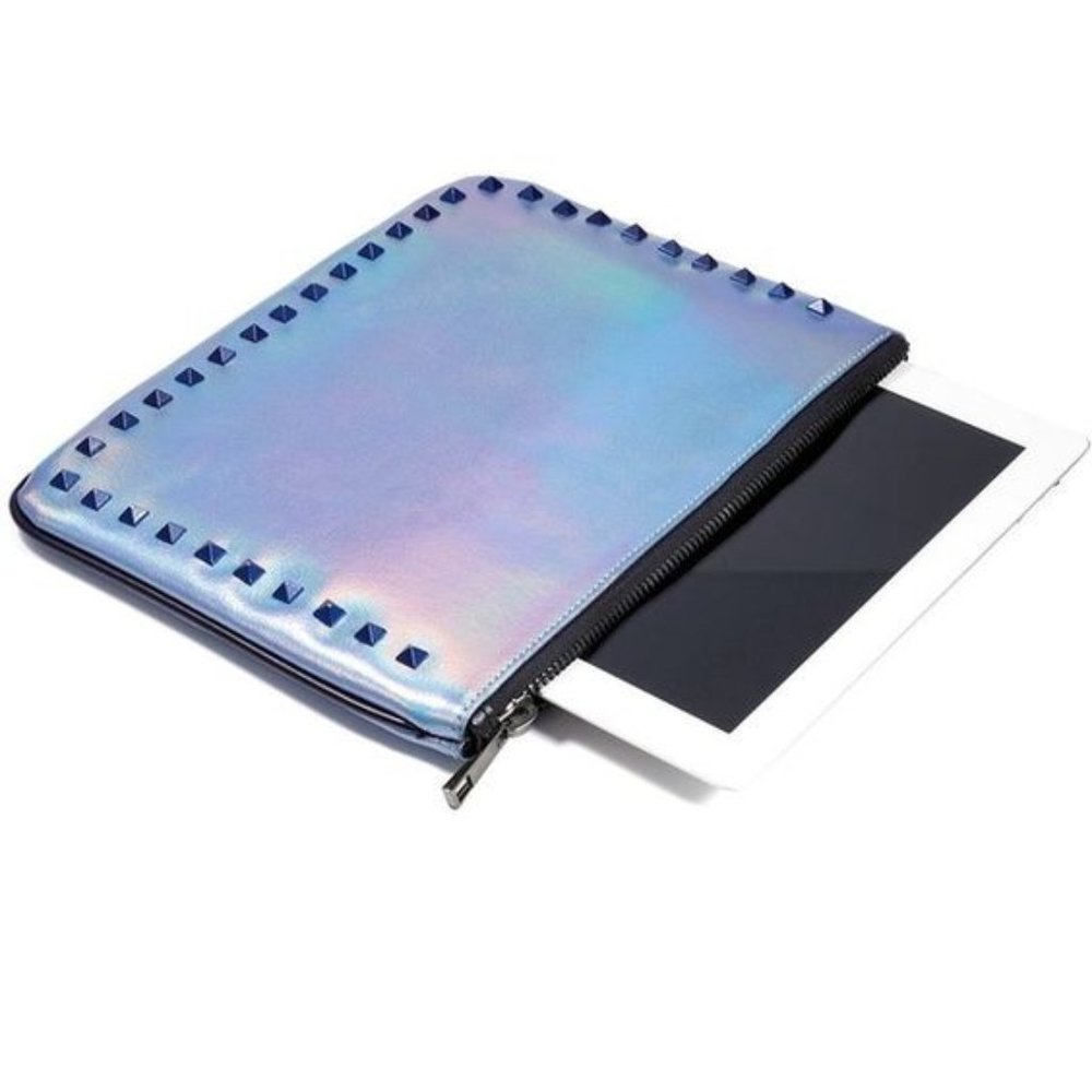 Holographic Tablet Case by Mohzy, Brand new, zippered, fully lined with pockets